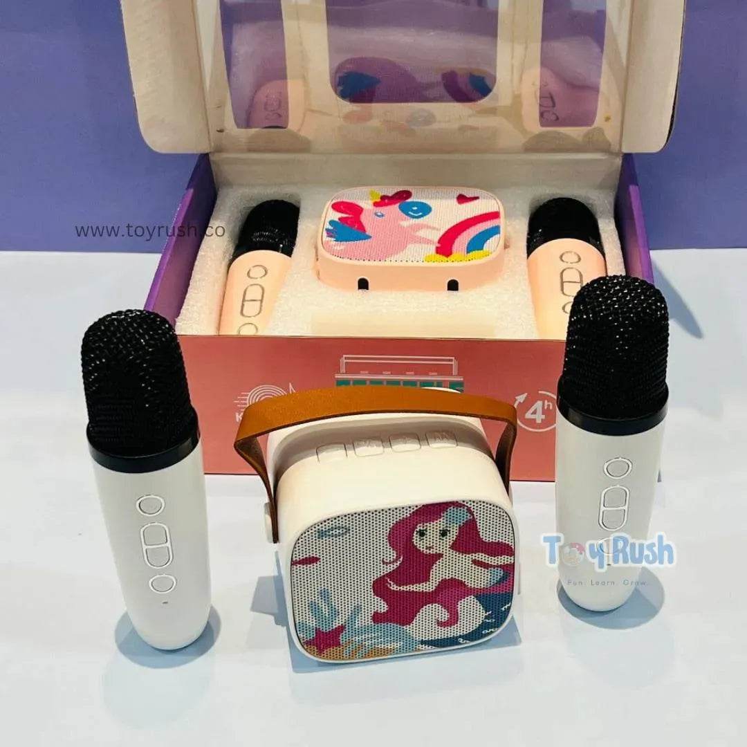 Portable Kids Karaoke Speaker with 2 Bluetooth Mic - Toy Rush