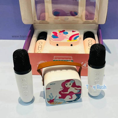 Portable Kids Karaoke Speaker with 2 Bluetooth Mic - Toy Rush