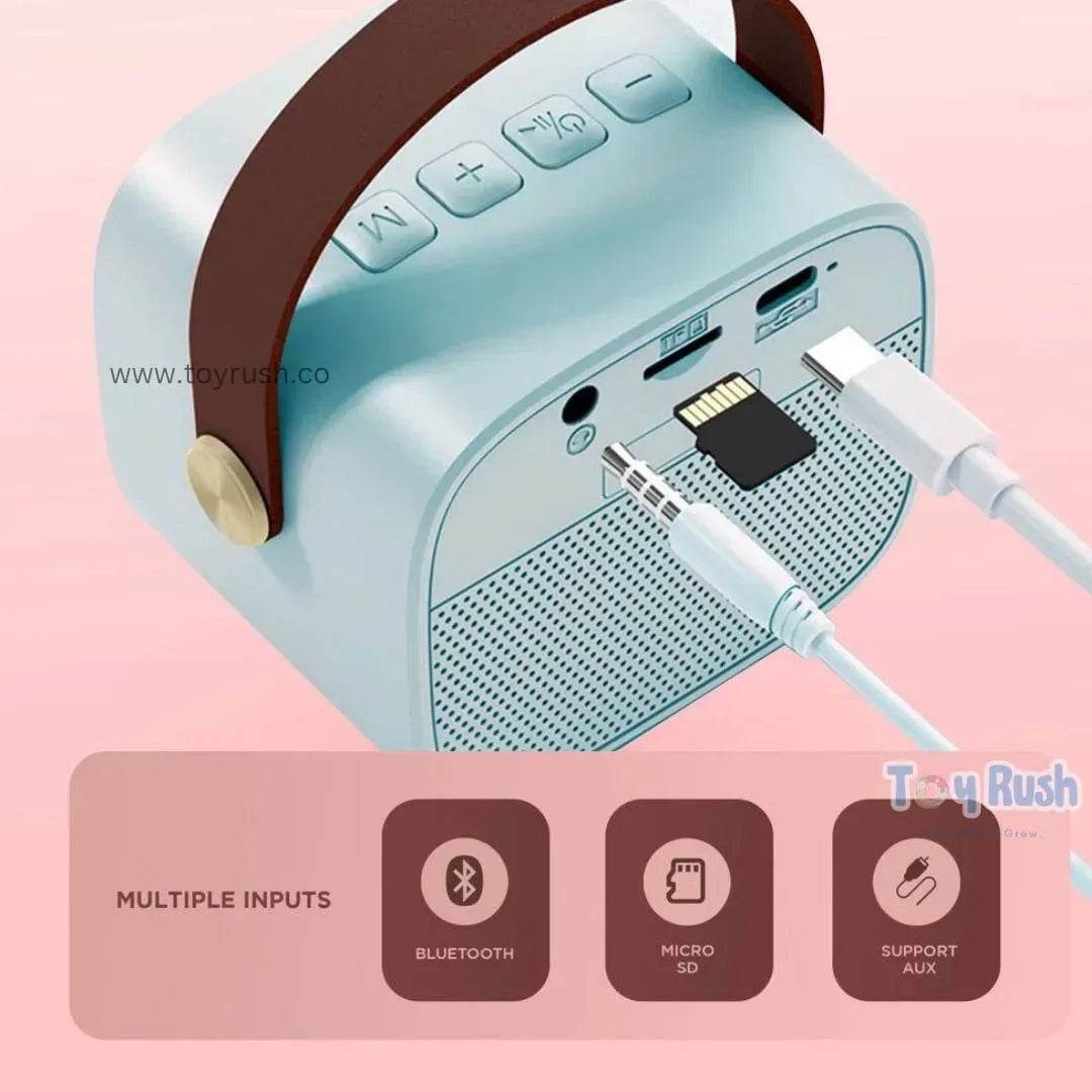 Portable Kids Karaoke Speaker with 2 Bluetooth Mic - Toy Rush