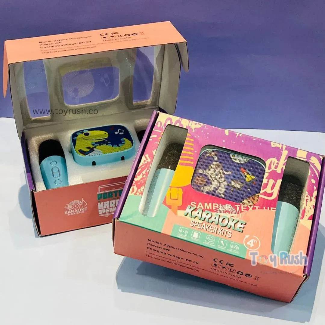 Portable Kids Karaoke Speaker with 2 Bluetooth Mic - Toy Rush