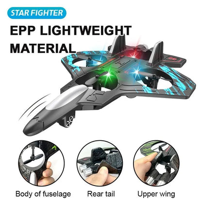 4D RC Foam Fighter Plane – Unbreakable Remote Control Aircraft with 360° Flips & Easy Landing