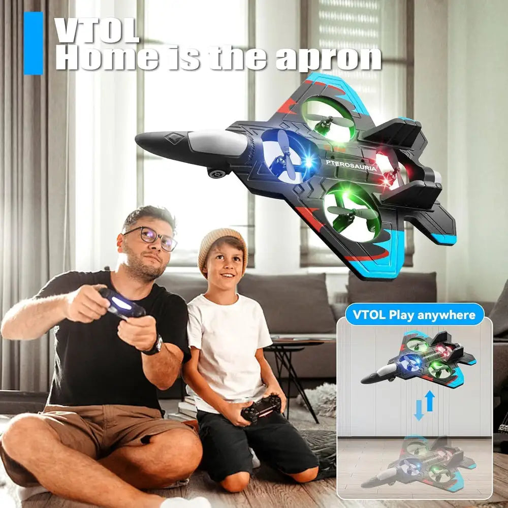 4D RC Foam Fighter Plane – Unbreakable Remote Control Aircraft with 360° Flips & Easy Landing
