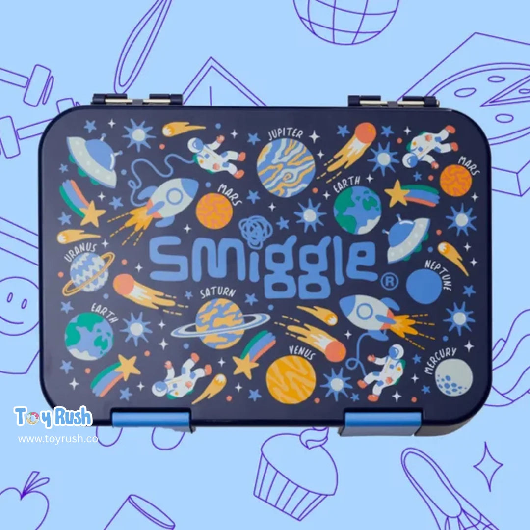 Smiggle Happy Medium Bento Lunchbox | 758ml | 4 Compartments