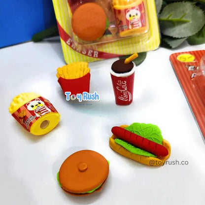 Snack Eraser and Sharpener Set (Set of 5)