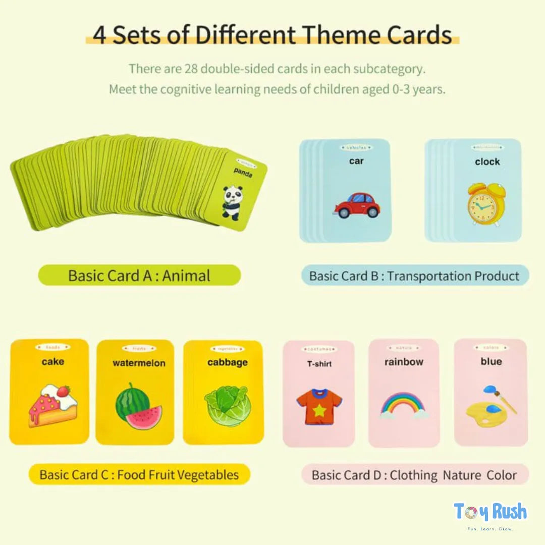 Talking Flash Cards Early Education Toy - 224 Words