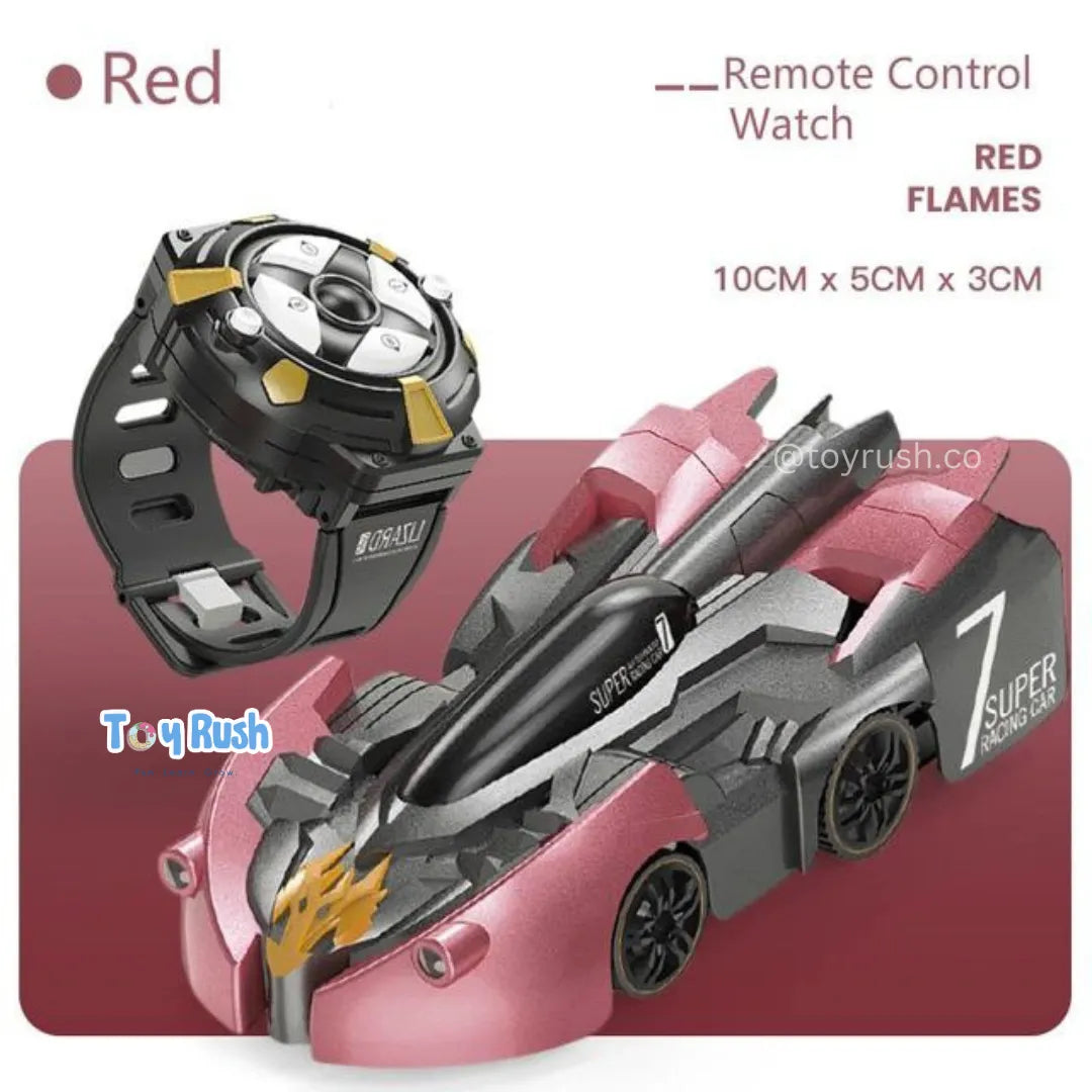 Wall Climbing Car With Watch Controller Red