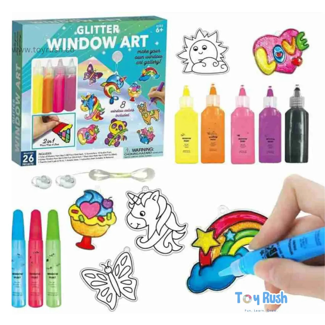 Window DIY Glitter Art Kit