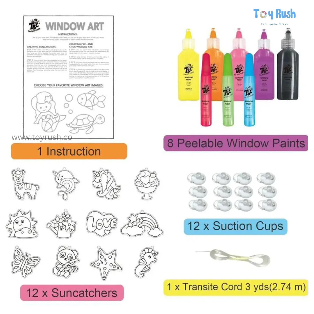 Window DIY Glitter Art Kit