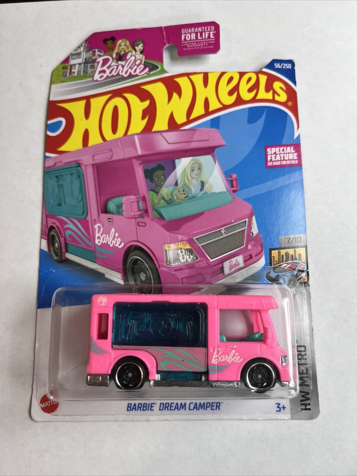 Hot Wheels Barbie Dream Camper die-cast car