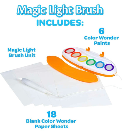 Color Wonder Magic Light Brush – Mess Free Painting Set for Kids