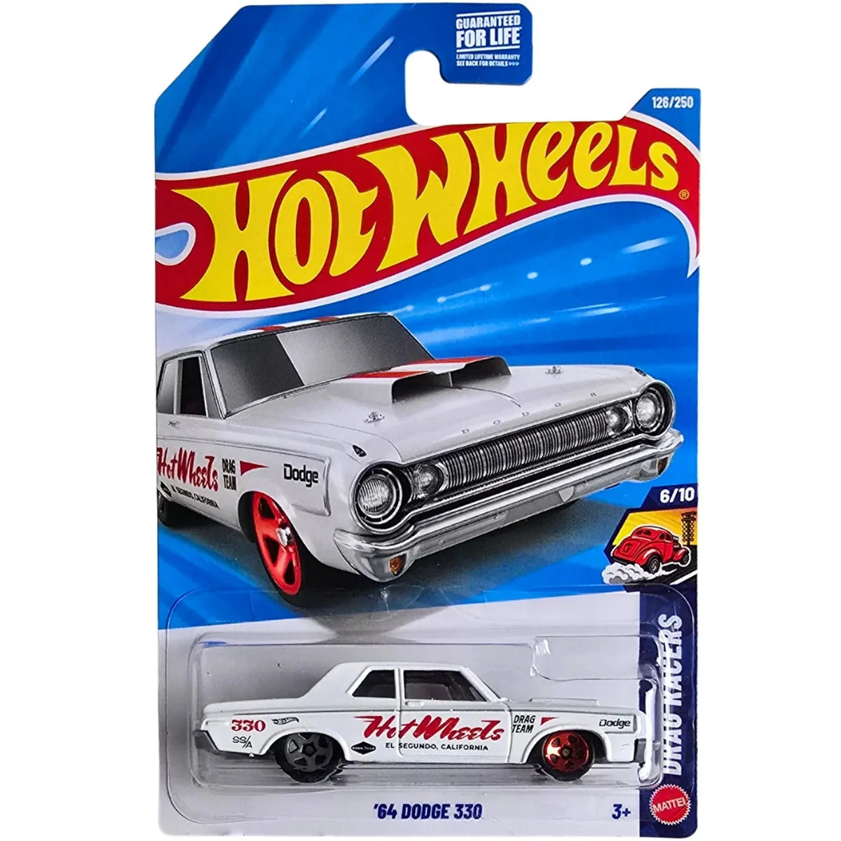 Hot Wheels '64 Dodge 330 die-cast car