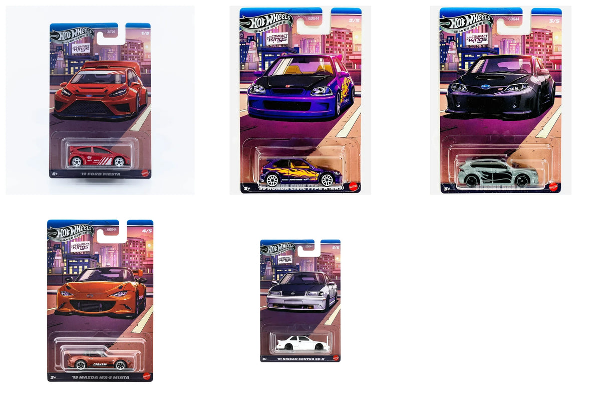 Hot Wheels Compact Kings set of 5 die-cast cars