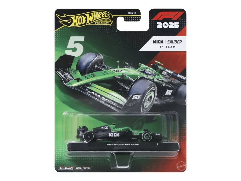 Hot Wheels F1 2025 Gabriel Bortoleto Kick Sauber F1 Team #5 die-cast car