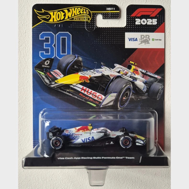 Hot Wheels F1 2025 Liam Lawson Visa Cash App RB F1 Team #30 die-cast car