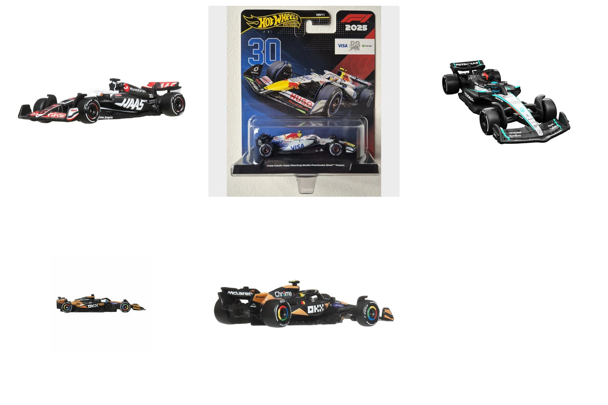 Hot Wheels F1 2025 Series 2 set of 5 die-cast cars