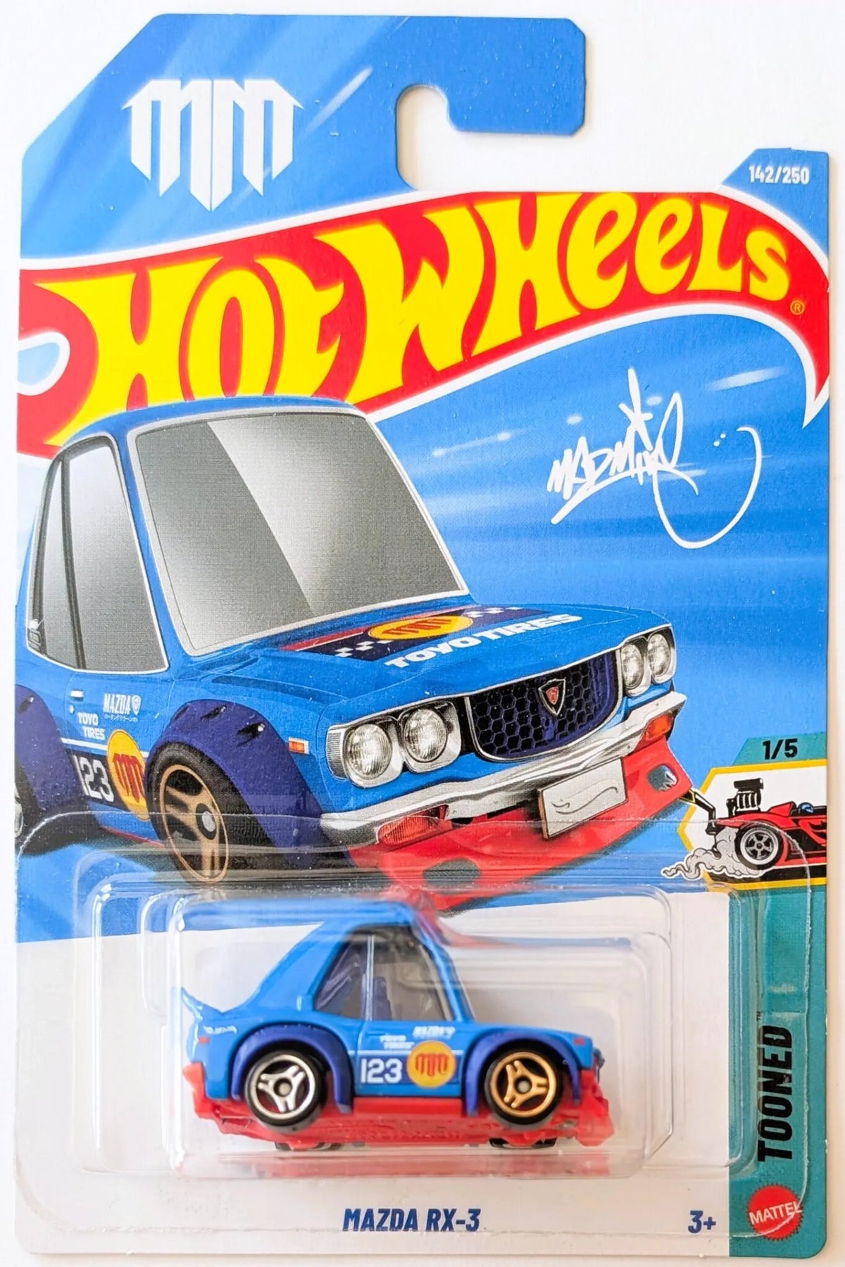 Hot Wheels Mazda RX-3 Tooned die-cast car