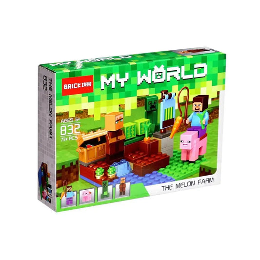 Minecraft Lego Style Bricks 96+ Pcs | The Melon Farm