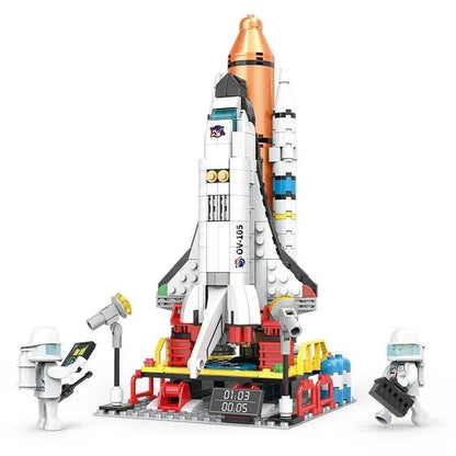 Spaceship Rocket Building Blocks Set, Educational Stem Building (404PCS) - Toy Rush